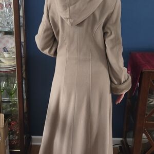 Chic Tan Hooded Maxi Coat